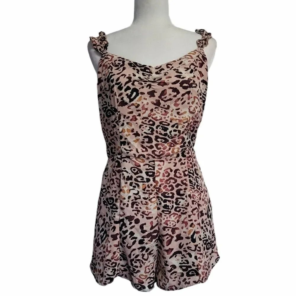 Wild honey animal print romper